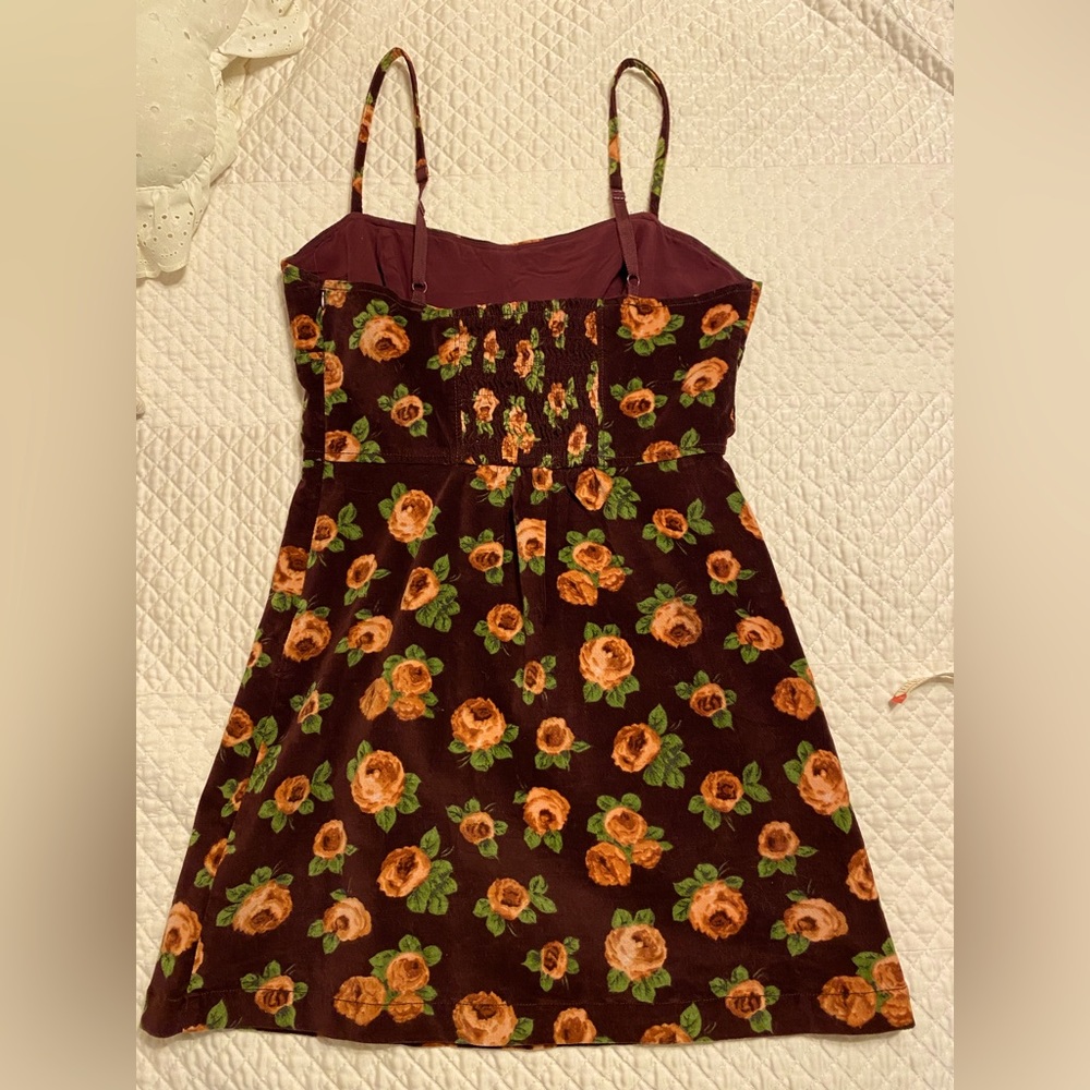 Urban Outfitters flower corduroy dress. Size M